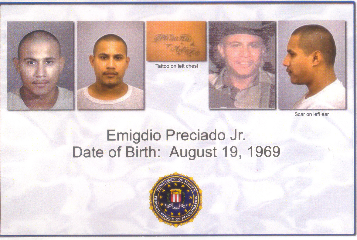 Fugitive: Emigdio Preciado *FBI Top 10 Most Wanted Fugitives ...